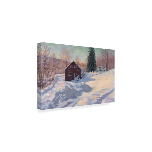 Christopher Pierce 'From My Studio In Winter' Canvas Art,12x19